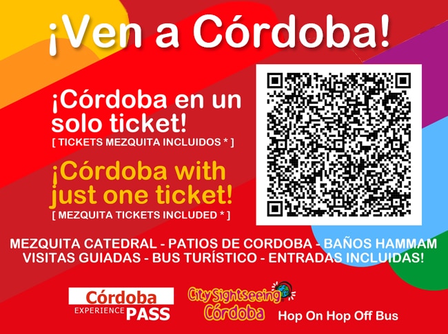 Pack turistico de Córdoba con CordobaPASS Pack de entradas y visitas CordobaPASS al mejor precio
